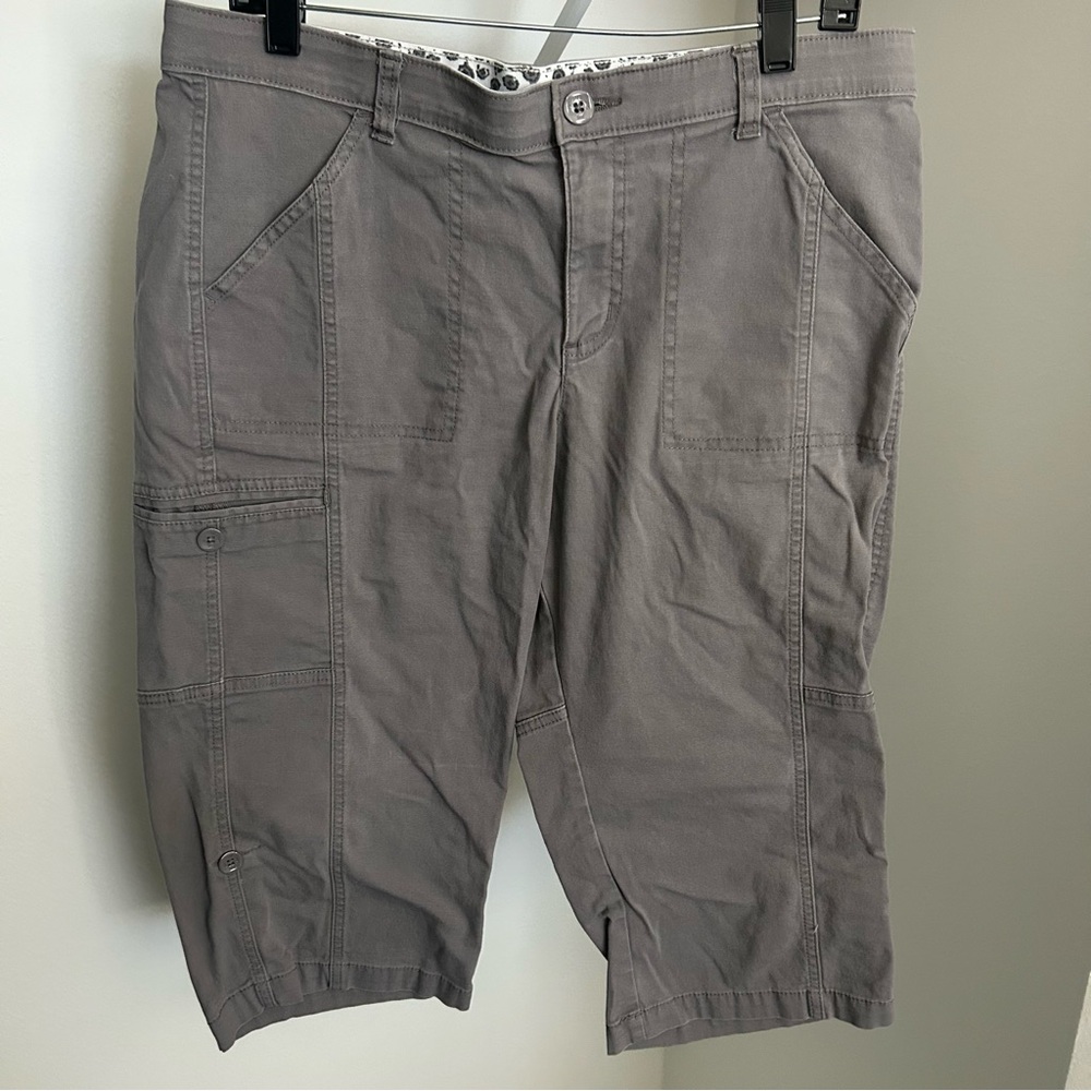 Lee Sinfully Soft Charcoal Cargo Ladies Capris